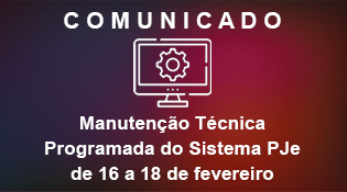 parada programada do PJe